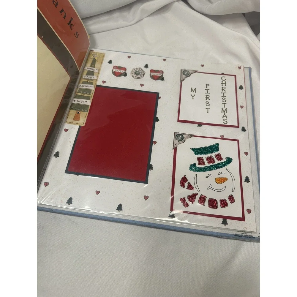 NEW handmade fill in the blanks scrap book blue‎ baby boy
